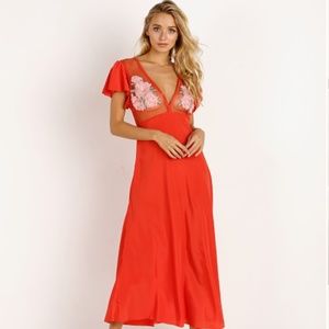 Cleobella Crush Midi Dress Spice